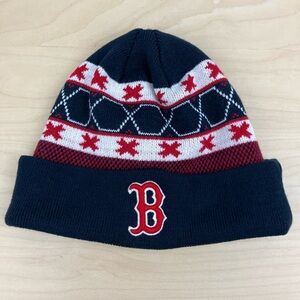 Boston Red Sox MLB Winter Beanie Hat Navy Red White 47 Twins Enterprise Cap